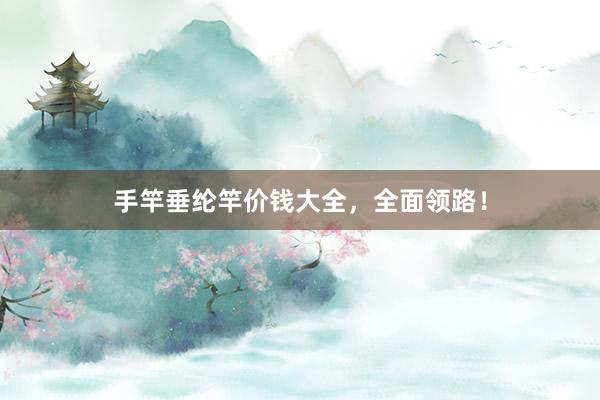 手竿垂纶竿价钱大全，全面领路！